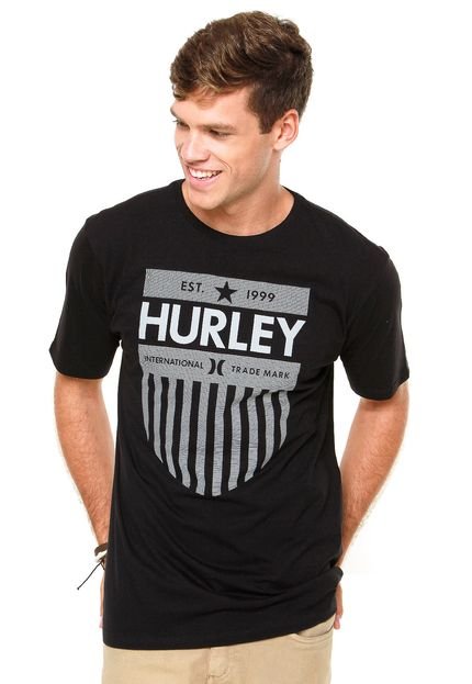 Camiseta Hurley Krush Cammo Preta - Marca Hurley