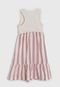 Vestido GAP Listrado Off-White - Marca GAP