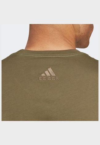 Camiseta Essentials Linear Embroidered Logo adidas - Compre Agora