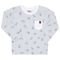 Camiseta Manga Longa Branco - Bebê - Meia Malha Camiseta Branco Ref:47255-3-M - Marca Pulla Bulla