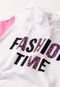 Conjunto Feminino Infantil Fashion Time Branco - Marca PLATINUM KIDS