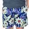 Short Estampado Tactel Elastano Extra Grande Plus Size floral  Azul - Marca Butu Biru