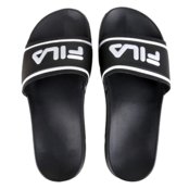 Chinelo Slide Fila Drifter Stripes Masculino - Preto e Prata - Marca Fila