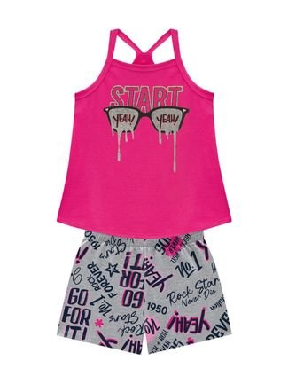 Conjunto Infantil Menina Kyly Rosa