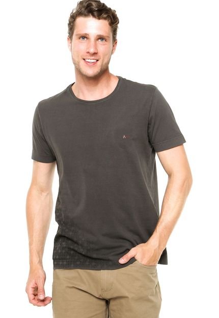 Camiseta Aramis Quadriculado Cinza - Marca Aramis
