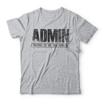Camiseta Admin - Mescla Cinza - Marca Studio Geek 