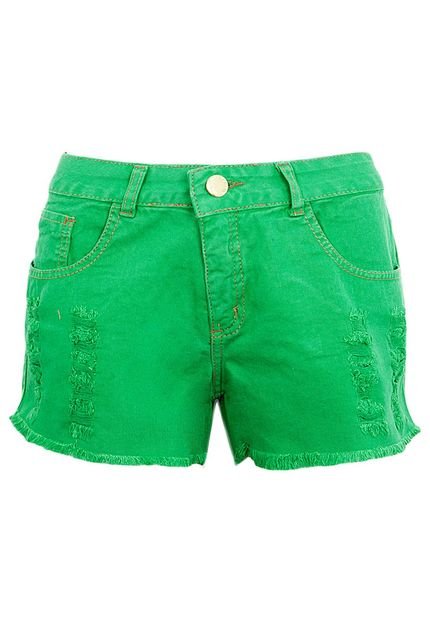 Short Jeans Mercatto Puído Verde - Marca Mercatto