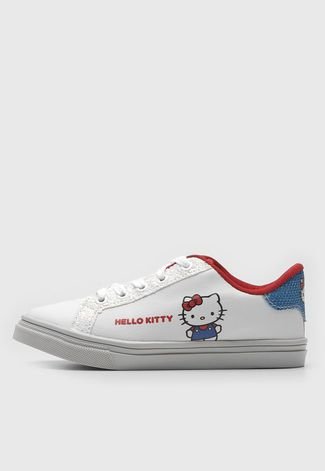 Tênis Tricae Por Hello Kitty Infantil Glitter Branco