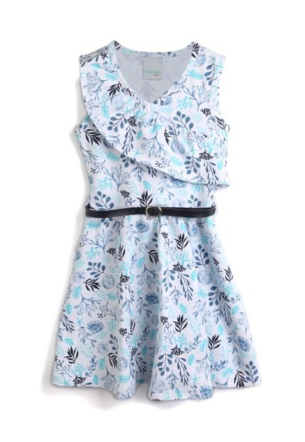 Vestido Malwee Kids Folhagem Azul - Marca Malwee Kids