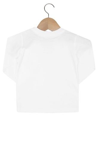 Camiseta Tigor T. Tigre Manga Longa Menino Branco