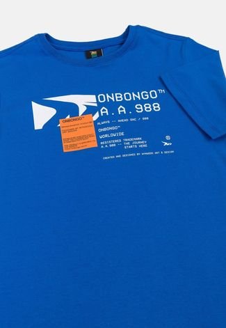 Camiseta Onbongo Juvenil Kim Azul Royal