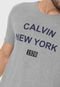 Camiseta Calvin Klein Jeans New York Cinza - Marca Calvin Klein Jeans