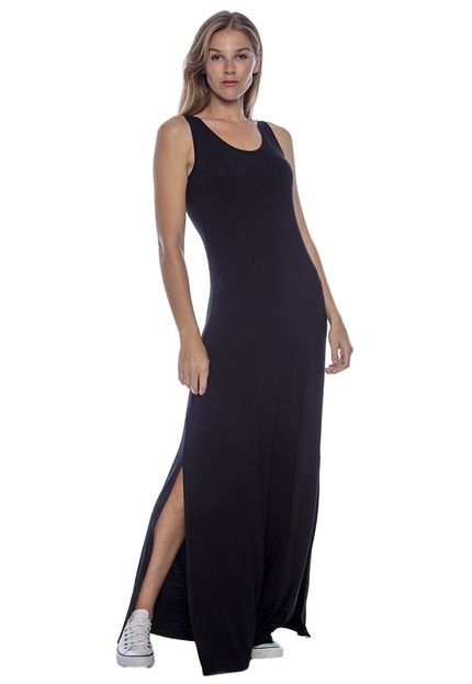 Vestido Longo Regata Malha Amazonia Vital Preto - Marca Amazonia Vital