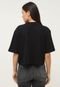 Camiseta Cropped John John Circle Preta - Marca John John