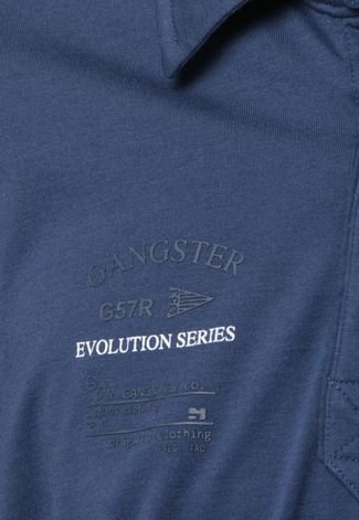 Camisa Polo Gangster Classic Azul