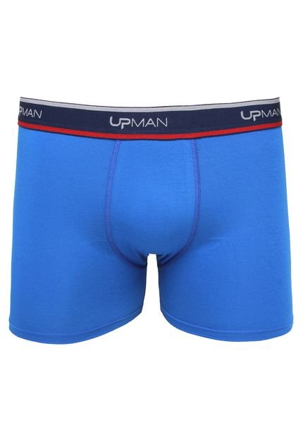 Cueca Boxer Upman Logo Azul - Marca Upman