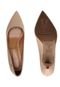 Scarpin Vizzano Kitten Heel Bege - Marca Vizzano