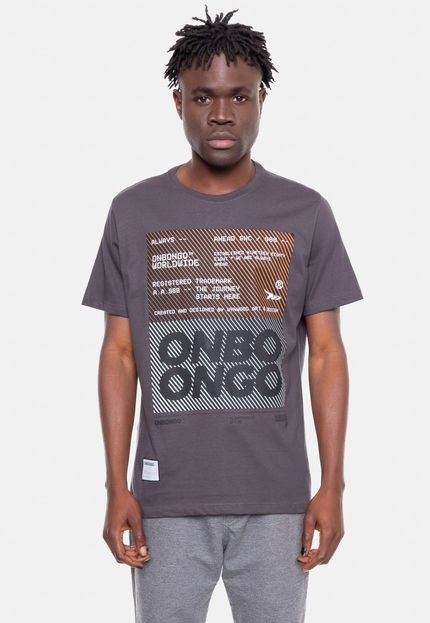 Camiseta Onbongo Estampada Blue Grafite - Marca Onbongo