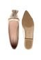 Sapatilha DAFITI SHOES Bico Fino Tassel Dourada - Marca DAFITI SHOES