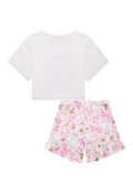 Conjunto de Pijama de Blusa Boxy Over Shorts em Malha Kukiê  Branco - Marca Kukiê