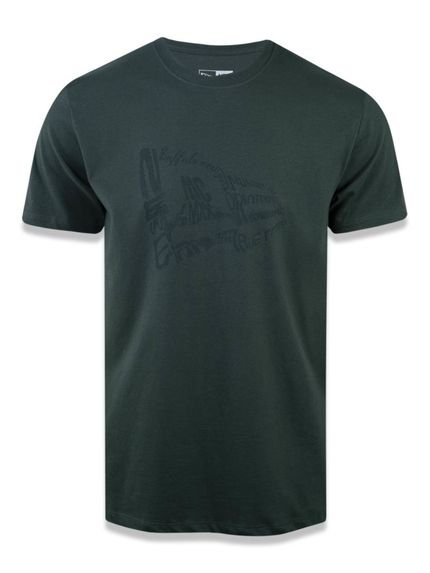 Camiseta New Era Plus Size New Era Brasil Verde Militar - Marca New Era