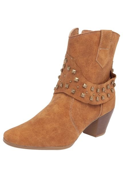 Bota Country DAFITI SHOES Tachas Caramelo - Marca DAFITI SHOES