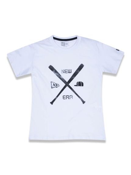 Camiseta New Era Basico M/C New Era Brasil Branco - Marca New Era