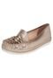 Mocassim Vizzano Solado Branco Dourado - Marca Vizzano