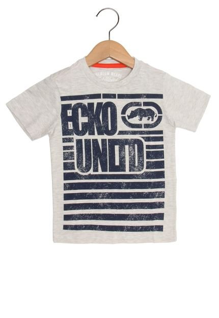 Camiseta Ecko Manga Curta Menino Cinza - Marca Ecko Unltd