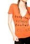 Camiseta Colcci Fitness Estampada Laranja - Marca Colcci Fitness