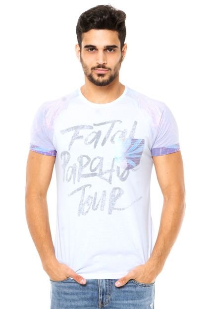 Camiseta Fatal Bolso Branca - Marca Fatal Surf