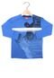 Camiseta Kyly Manga Longa Menino Azul - Marca Kyly