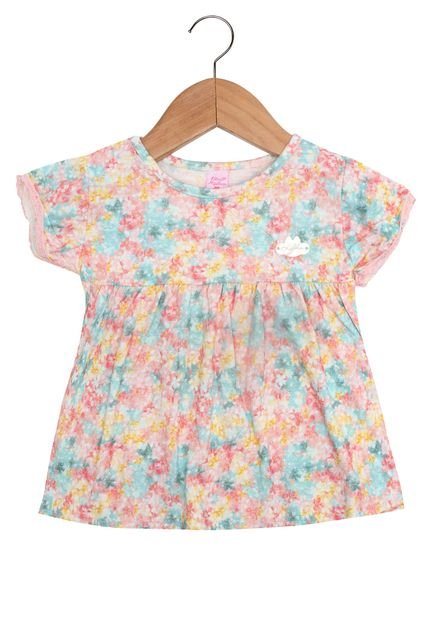 Blusa Lilica Ripilica Manga Curta Menina Rosa - Marca Lilica Ripilica