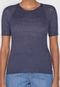 Blusa Tricot Bobstore Lurex Azul-Marinho - Marca Bobstore