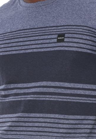 Camiseta Oakley Striped Box Azul