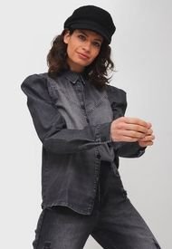 Blusa Colcci Comfort Negro - Calce Regular