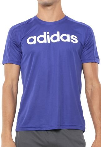 Camiseta adidas Performance Mc D2m Logo Azul