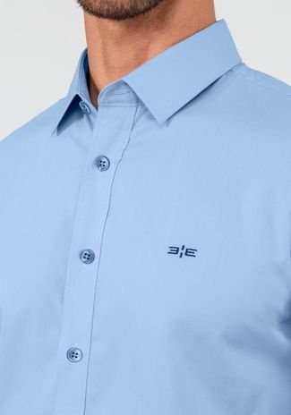 Camisa Masculina Slim Fit com Elasticidade