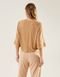 Blusa Zinzane Feminino Suede Manga Ampla - Camel - Marca Zinzane