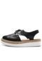 Oxford Couro Flatform Dumond Tratorado Preto - Marca Dumond