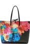 Bolsa Sacola Desigual Estampada Preto - Marca Desigual