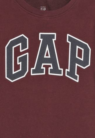 Camiseta GAP Logo Vinho