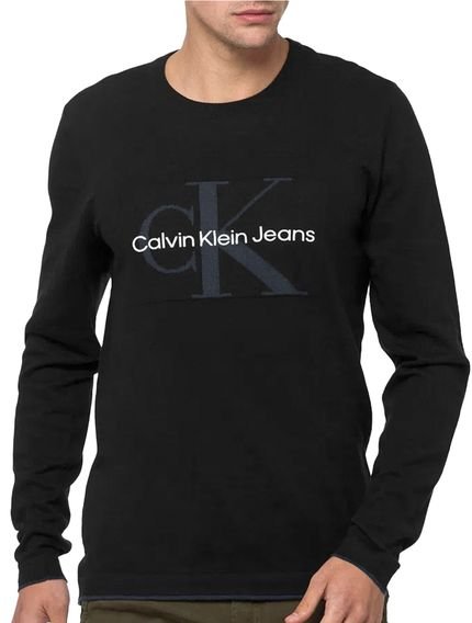 Suéter Calvin Klein Jeans Masculino Tricot Reissue Preto - Marca Calvin Klein