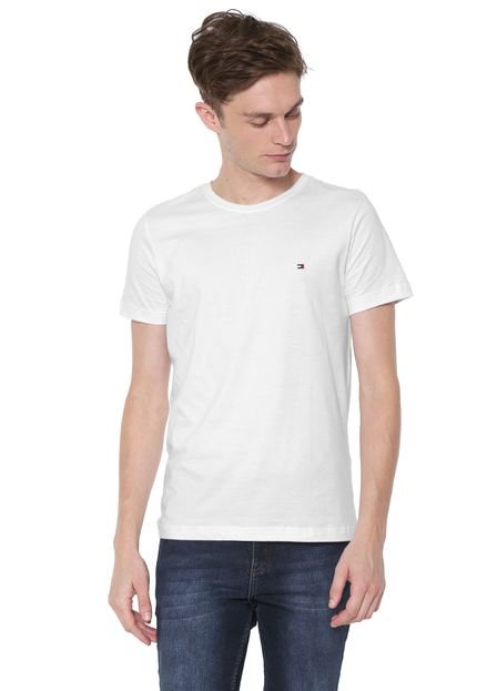 Camiseta Tommy Hilfiger Essential Branca - Marca Tommy Hilfiger