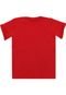 Camiseta Carinhoso Manga Curta Menino Vermelha - Marca Carinhoso