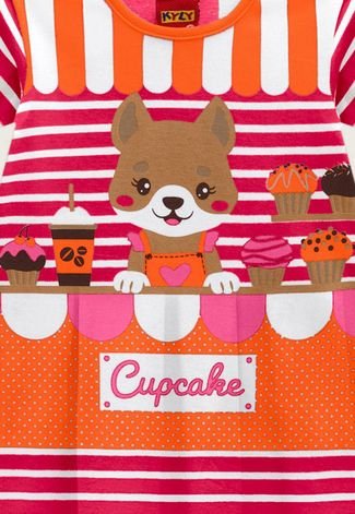 Vestido Infantil Kyly Cupcake Rosa