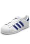Tênis Couro adidas Originals Superstar J Branco/Azul - Marca adidas Originals