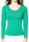 Blusa FiveBlu Guipir Verde - Marca FiveBlu