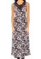 Vestido Acrobat Longo Floral Preto - Marca Acrobat