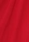 Vestido Linho Bufante Vermelho Algodão Red Premium Tendência Evento - Marca Aura